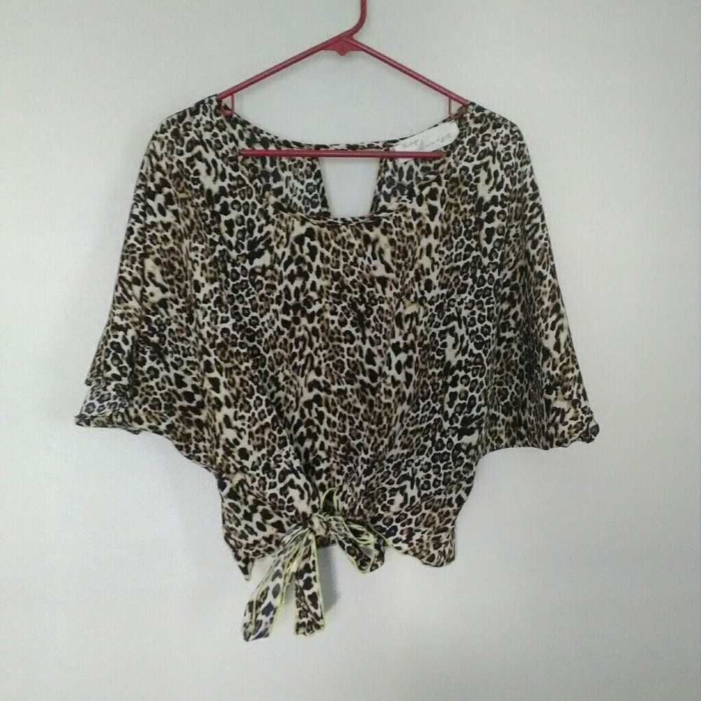 Vintage Havana leopard print crop top
